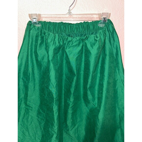 ZARA Women's Balloon Midi Skirt size XS NWT Pull On Crinkle Satin - Picture 8 of 9